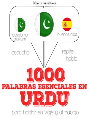 cover image of 1000 palabras esenciales en Urdu